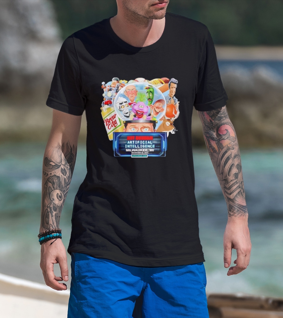 Jeff Dunham Artificial Intelligence Brew City Milwaukee WI 2025 T-Shirt