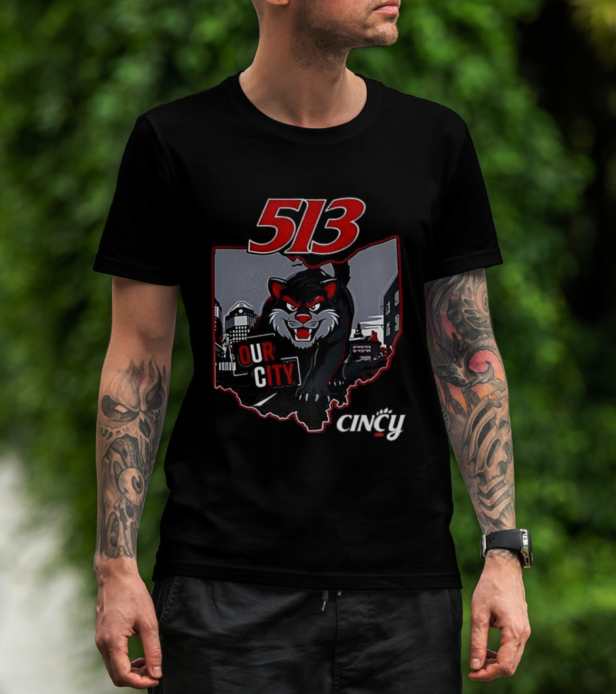 Cincinnati Bearcats 513 Our City Cincy T-Shirt
