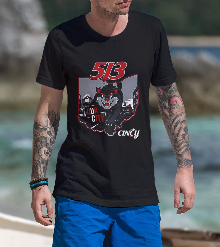 Cincinnati Bearcats 513 Our City Cincy T-Shirt