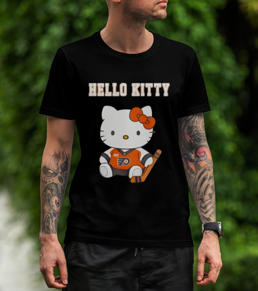 Philadelphia Flyers Hello Kitty Cute Collaboration Hockey Night T-Shirt