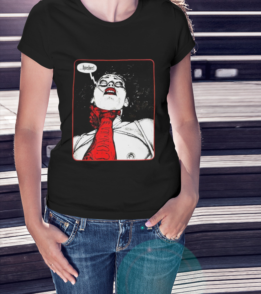 Punzadas De Fantasmas Mujer Con Corbata Rojo Cora 1999 Harder T-Shirt