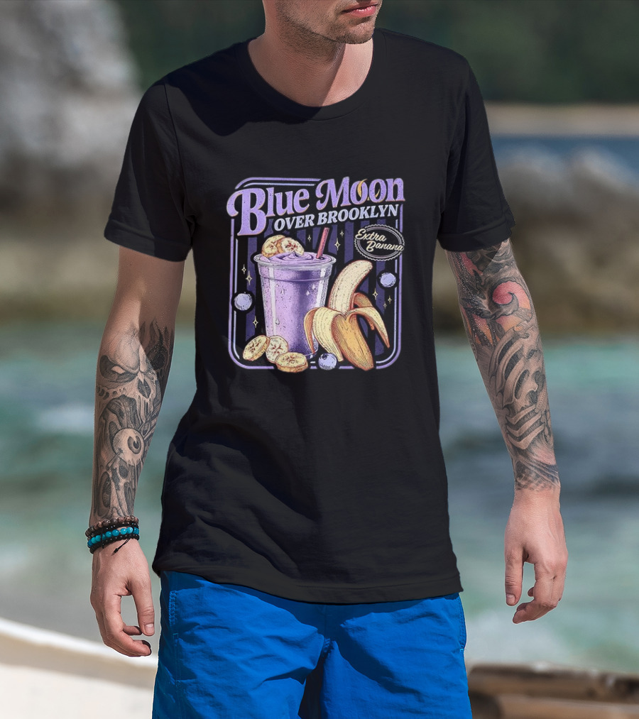 Scott And Kip Blue Moon Over Brooklyn Extra Banana Smoothie T-Shirt