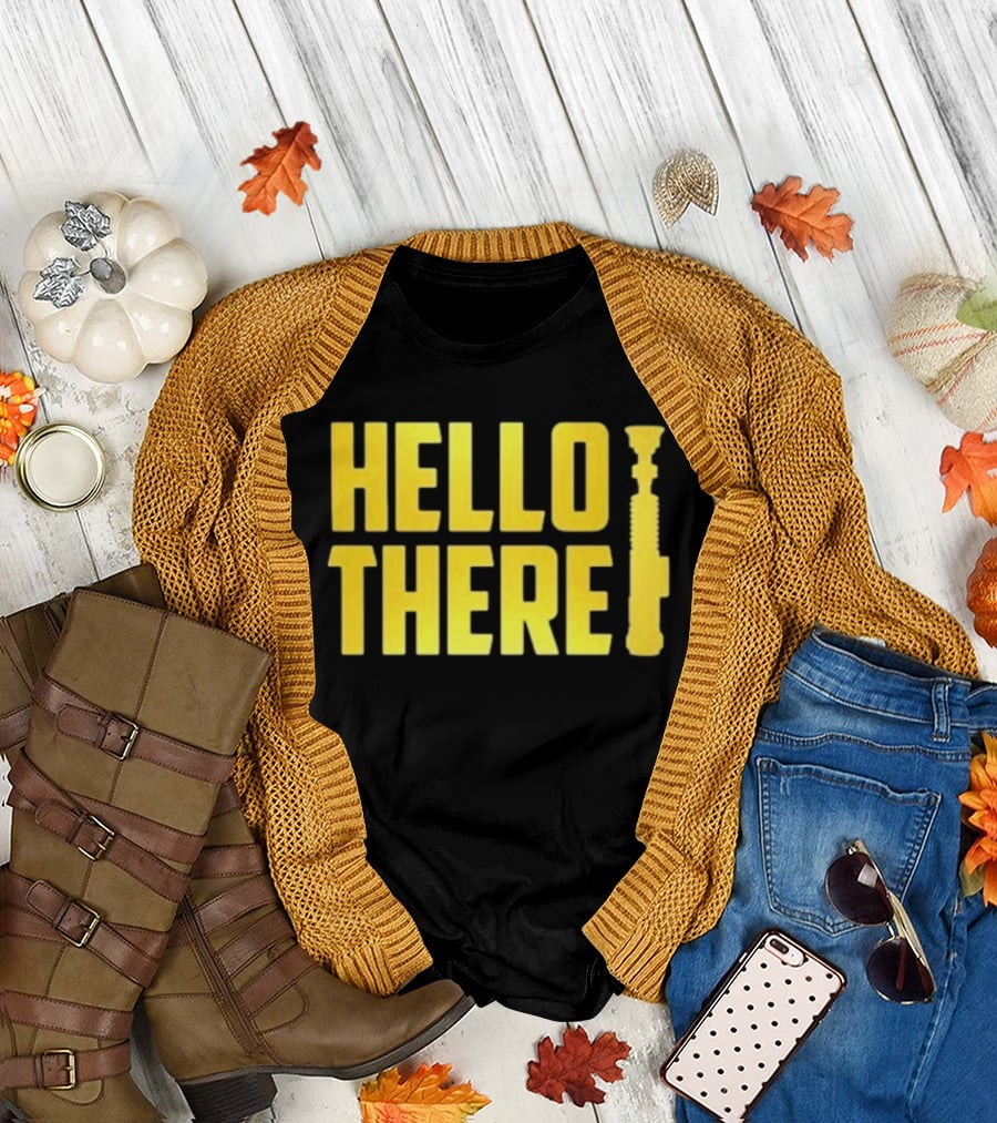 ScreenCrush Hello There Lightsaber Iconic Reference T-Shirt