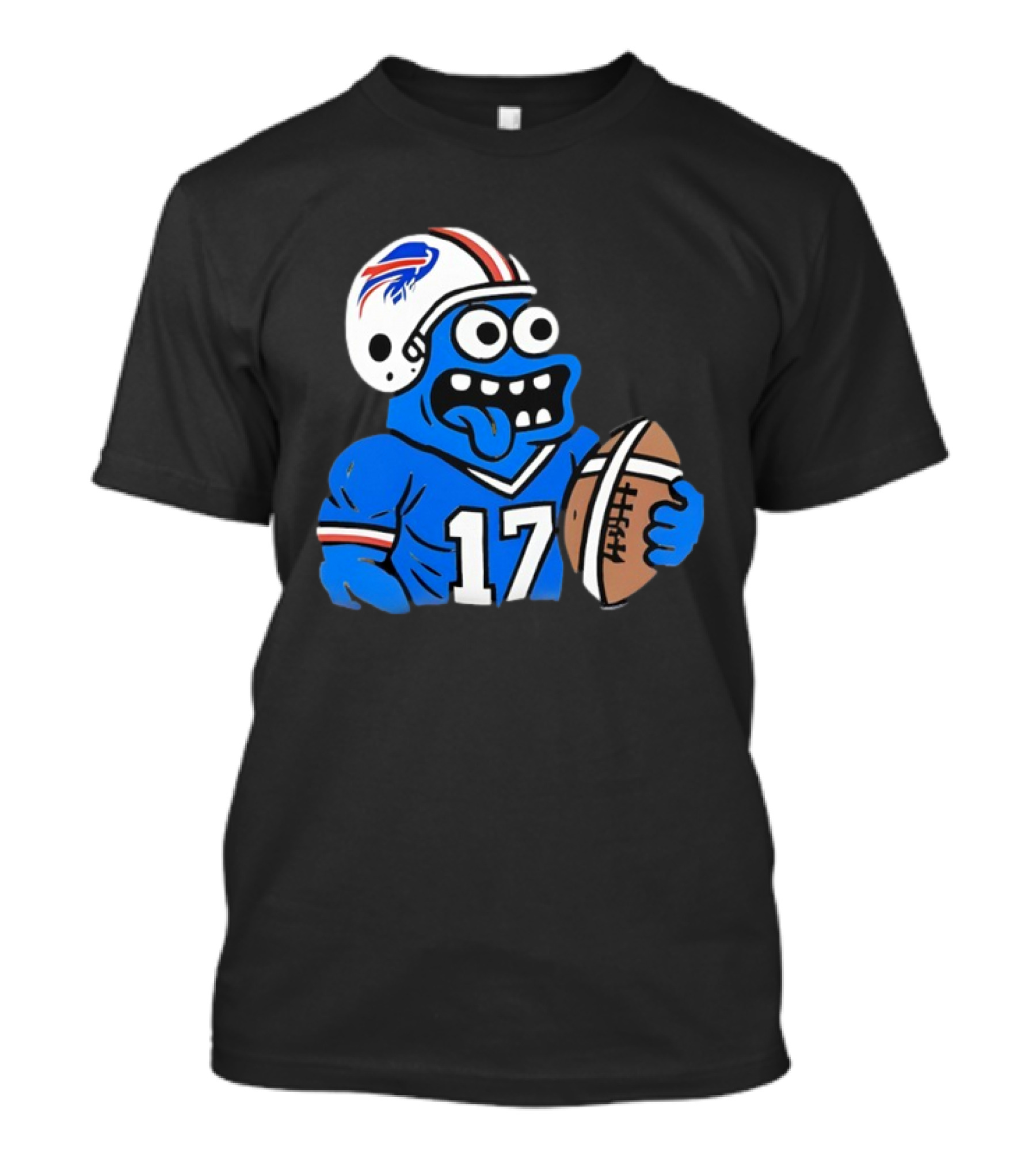 Monster Toast Josh Allen Buffalo Bills Football Player Cartoon T-Shirt