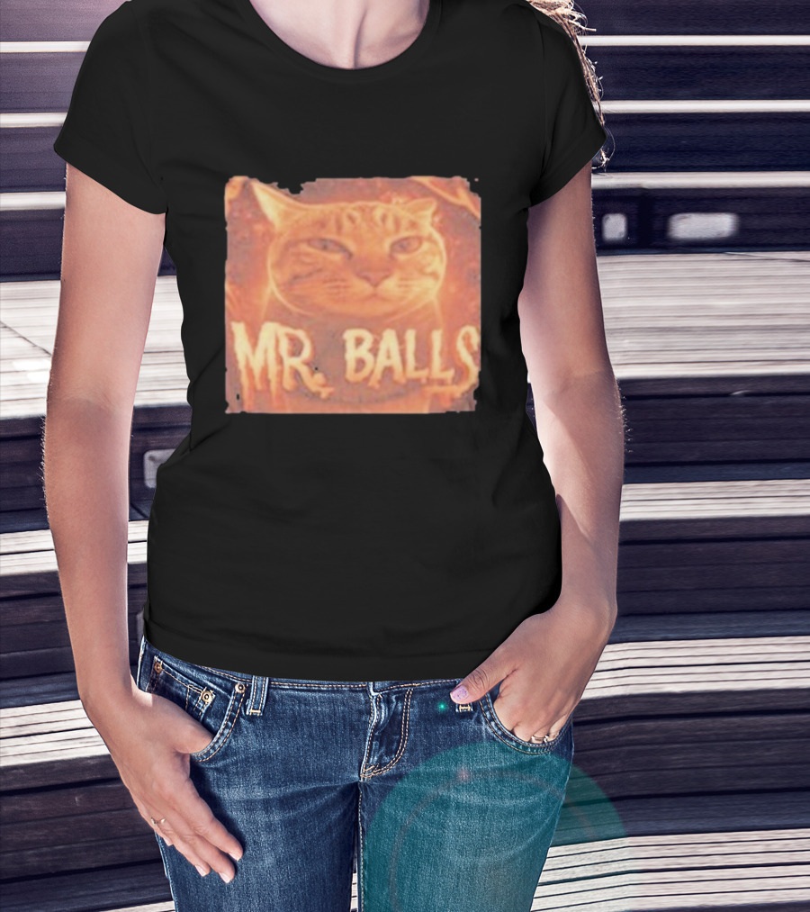 Mr Balls Cat T-Shirt