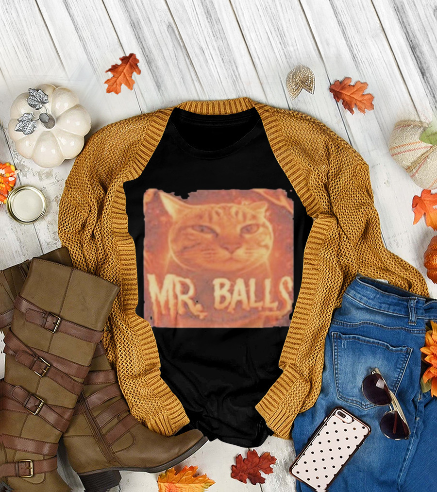 Mr Balls Cat T-Shirt