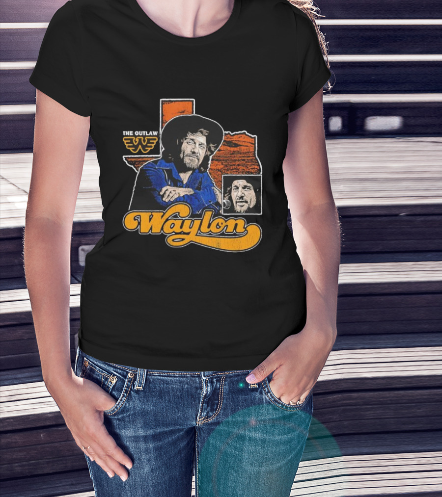 Seager Waylon Jennings The Outlaw Texas Heritage T-Shirt