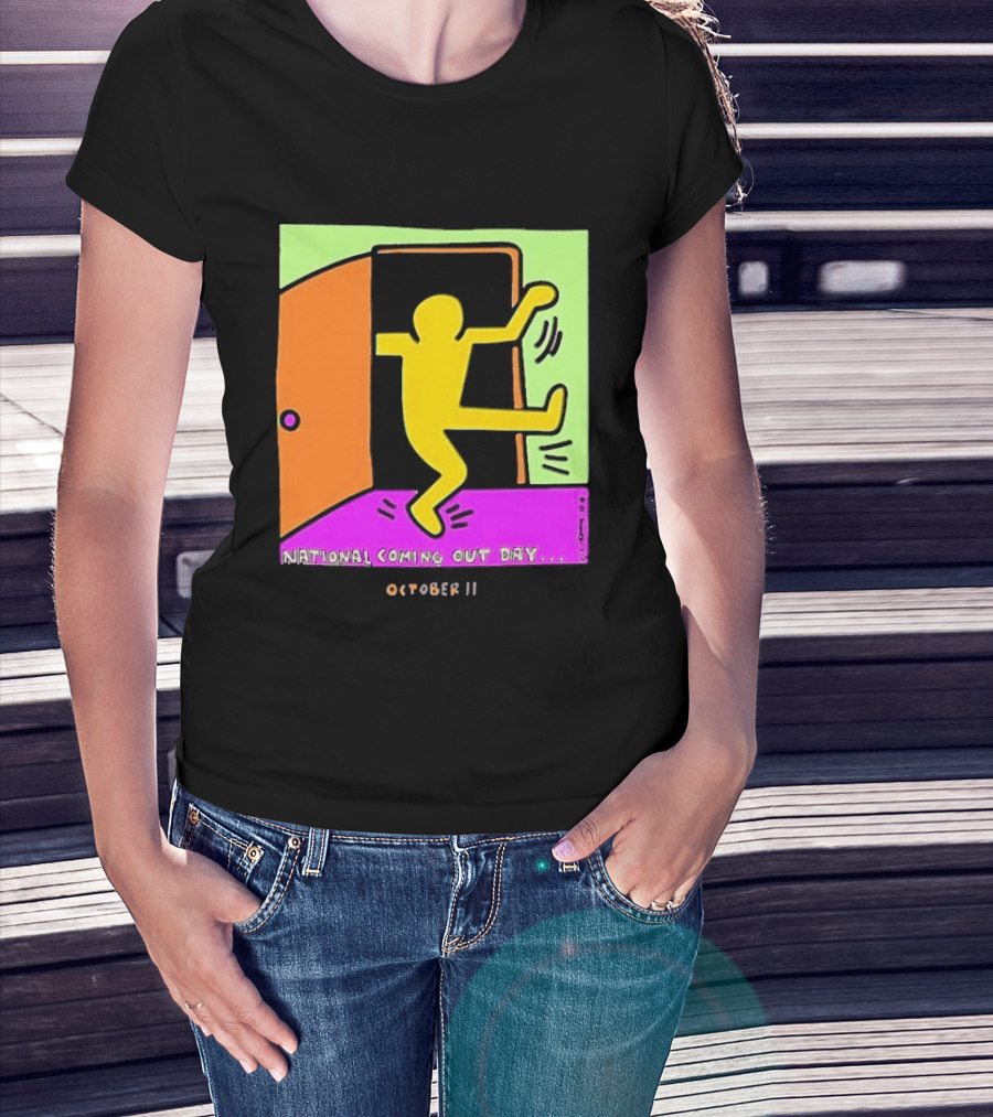 National Coming Out Day October 11 Keith Haring T-Shirt