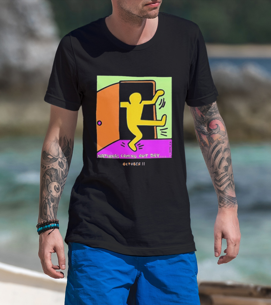 National Coming Out Day October 11 Keith Haring T-Shirt