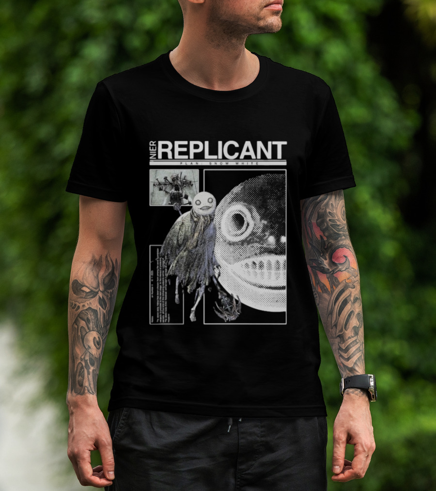NieR Replicant Plant Snow White Character Illustration Iconic T-Shirt