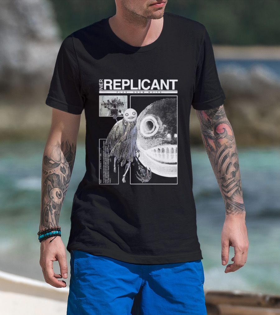 NieR Replicant Plant Snow White Character Illustration Iconic T-Shirt