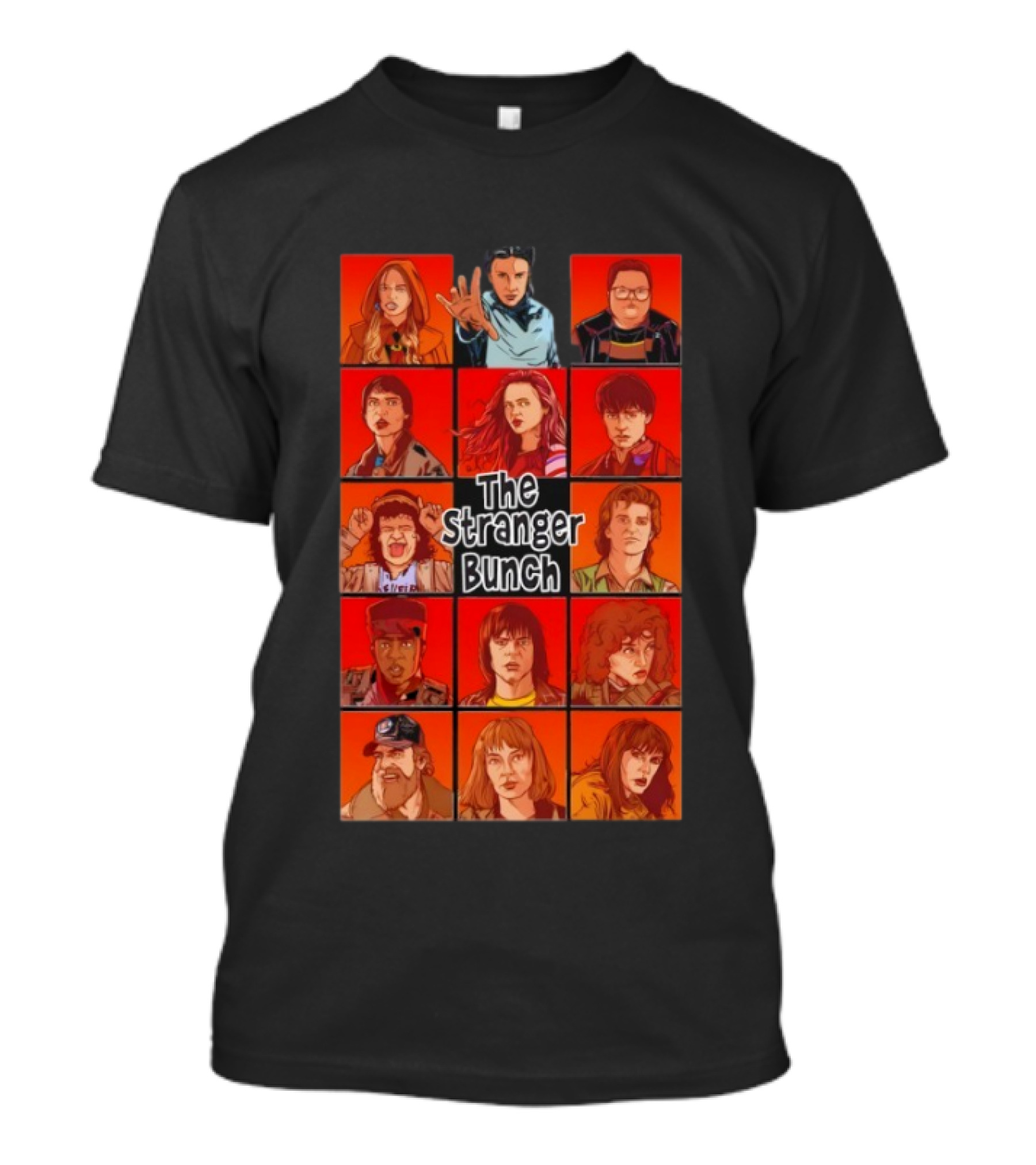 Thrilling Stranger Things Cast The Stranger Bunch T-Shirt