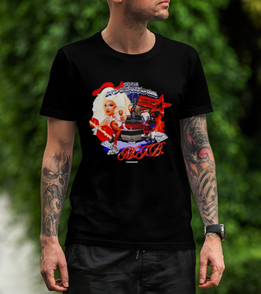 The Notorious B.I.G Live On MIBTV With Glamour Star In Red Car Scene T-Shirt