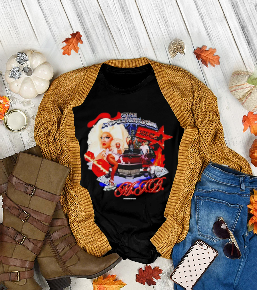 The Notorious B.I.G Live on MIBTV with Glamour Star in Red Car Scene T-Shirt