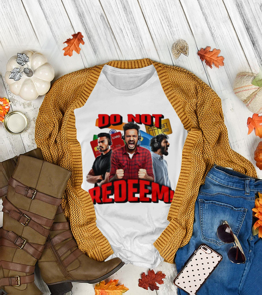 Do Not Redeem Angry Gamer Headphones Credit Gift Cards T-Shirt