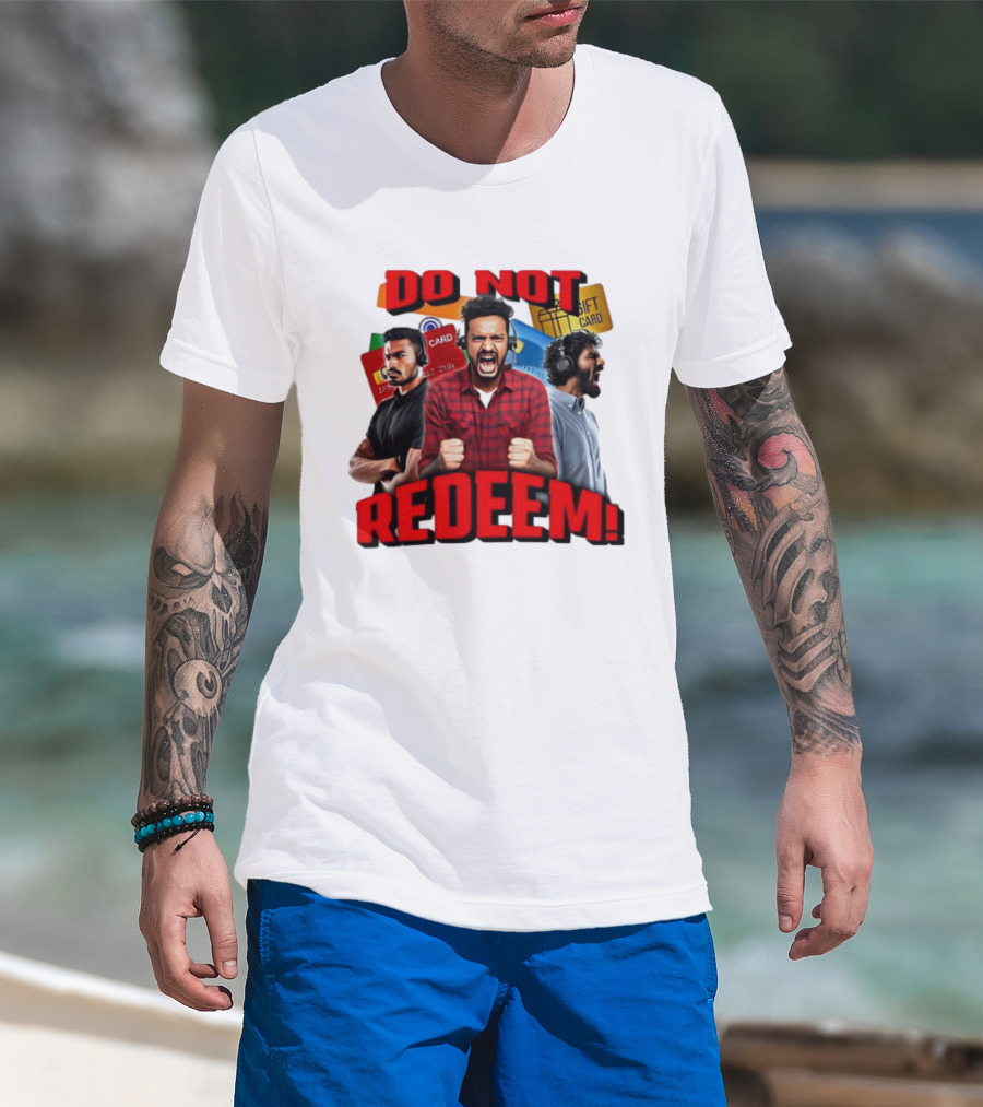 Do Not Redeem Angry Gamer Headphones Credit Gift Cards T-Shirt