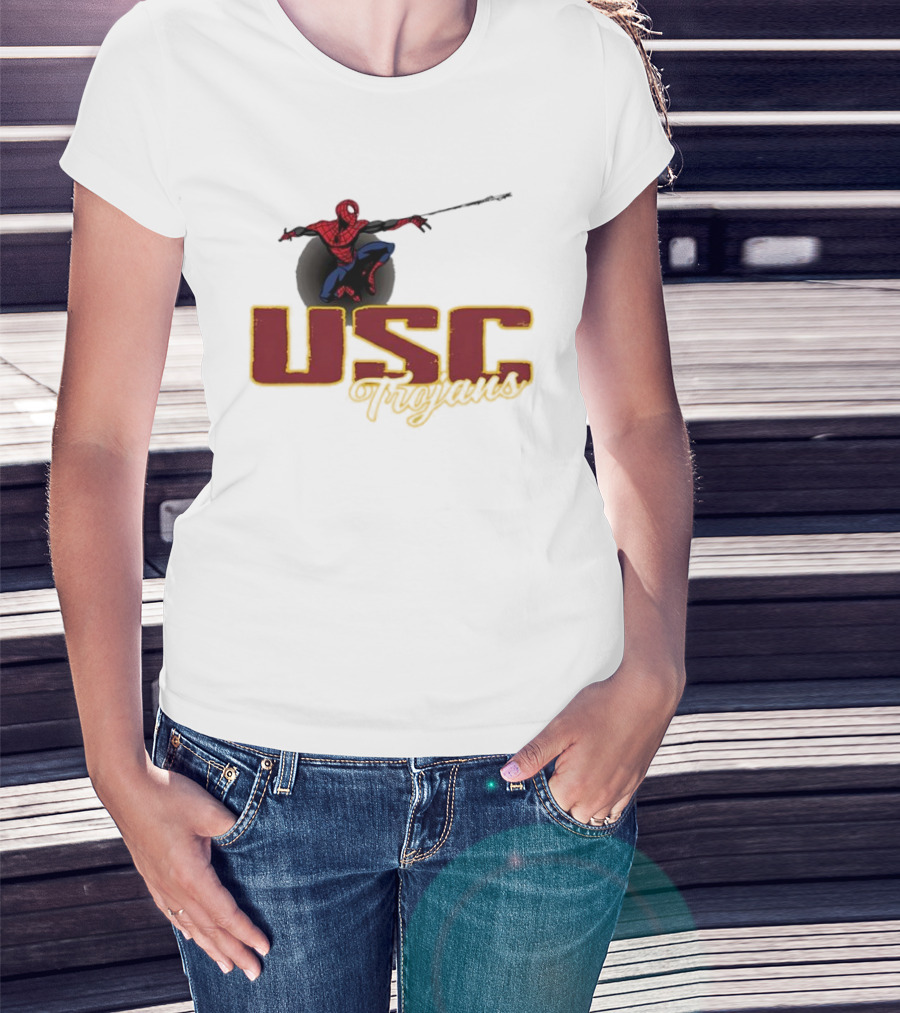 USC Trojans Marvel Spider Man Collaboration T-Shirt