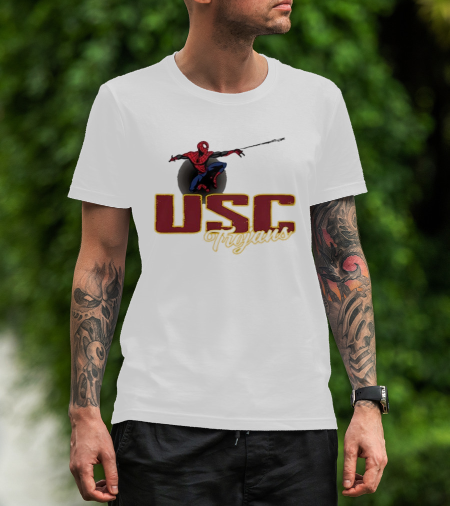 USC Trojans Marvel Spider Man Collaboration T-Shirt