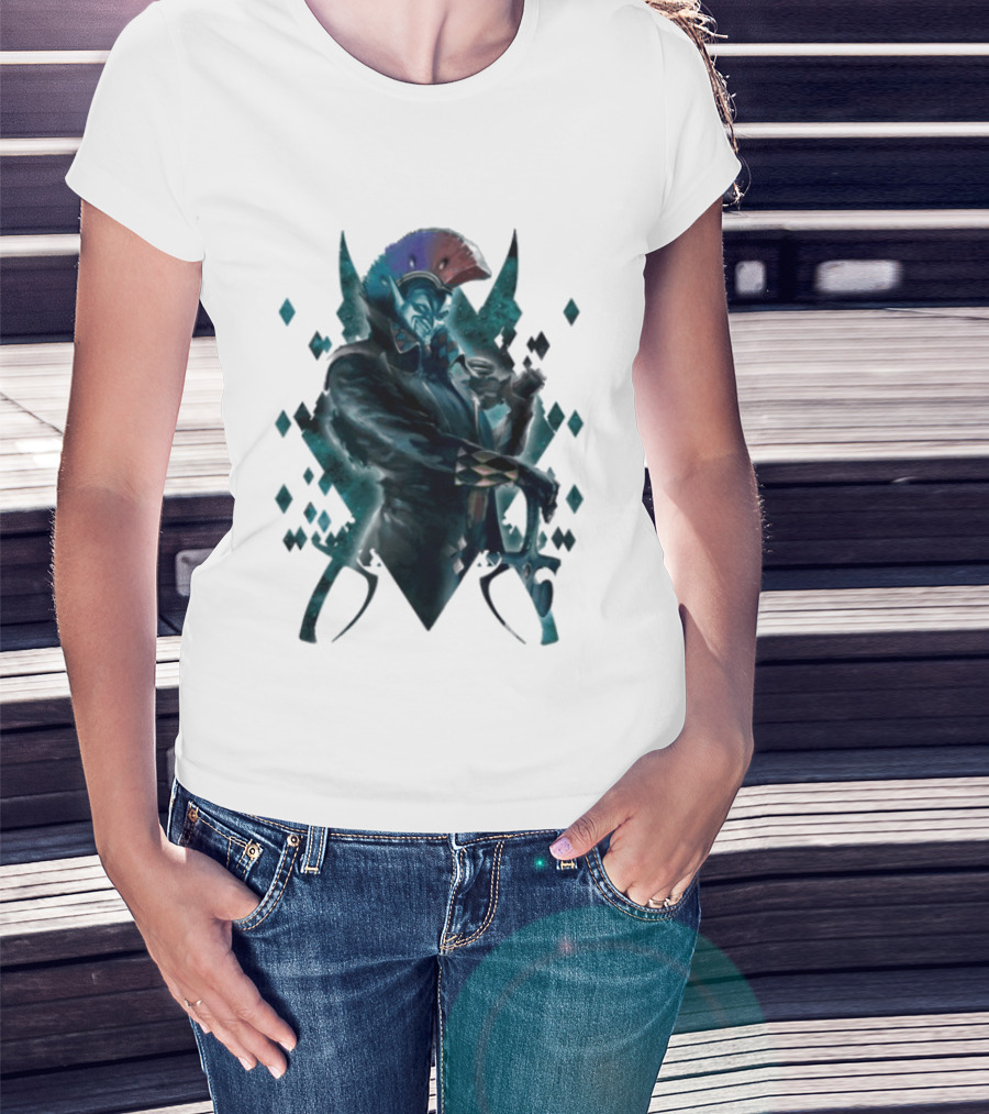 Warhammer 40 000 Aeldari Harlequin Character Iconic Fantasy Gaming T-Shirt