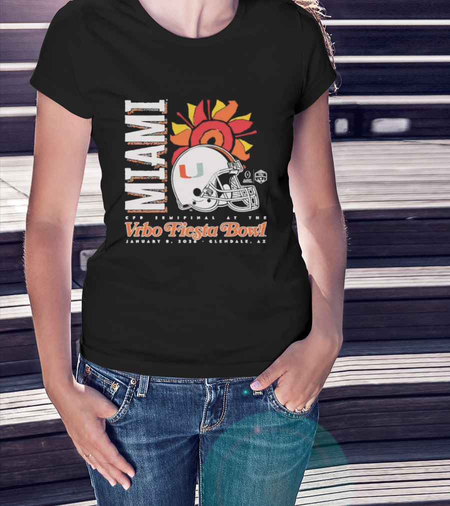 Miami 2026 CFP Semifinal Vrbo Fiesta Bowl January 1 Glendale Arizona T-Shirt