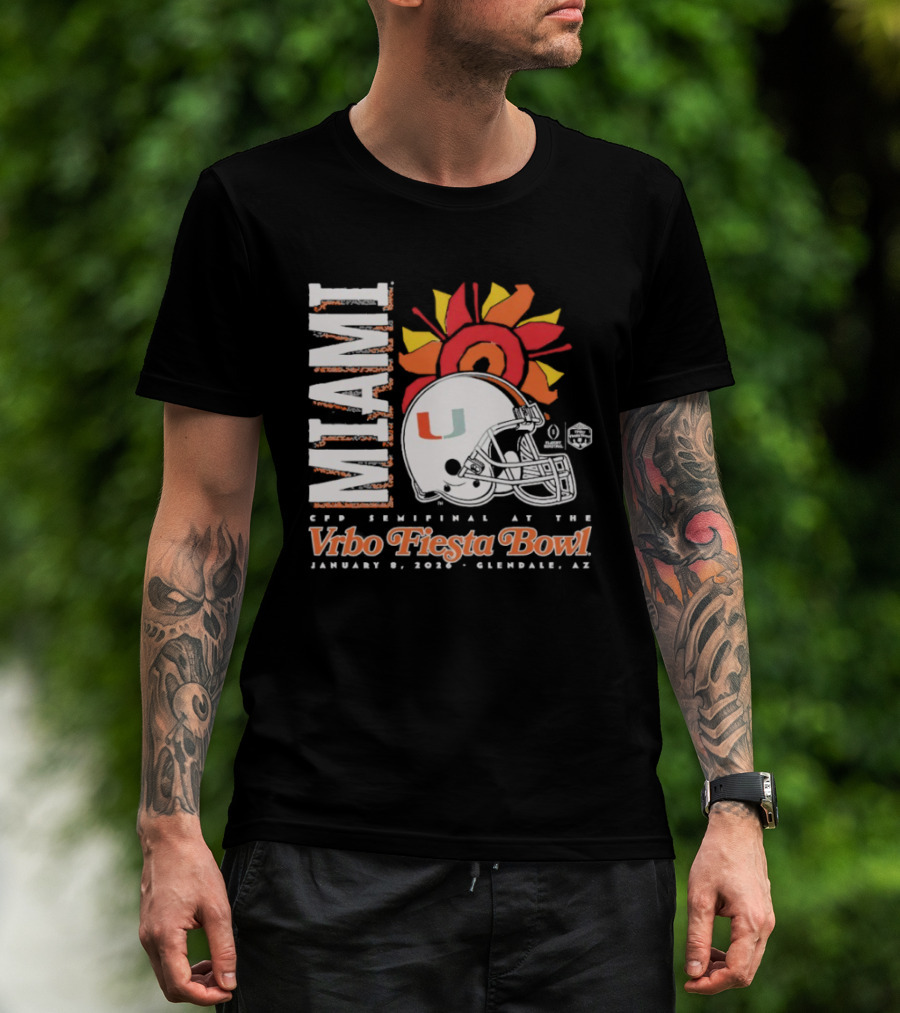 Miami 2026 CFP Semifinal Vrbo Fiesta Bowl January 1 Glendale Arizona T-Shirt