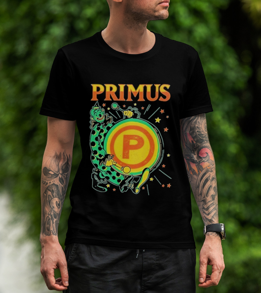 Primus Send In The Clowns New Year's Eve Oakland 2025 Event Featuring Drummer T-Shirt