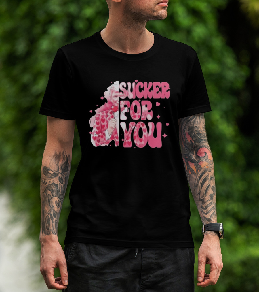Sucker For You Valentine Suit Hearts Lollipop T-Shirt