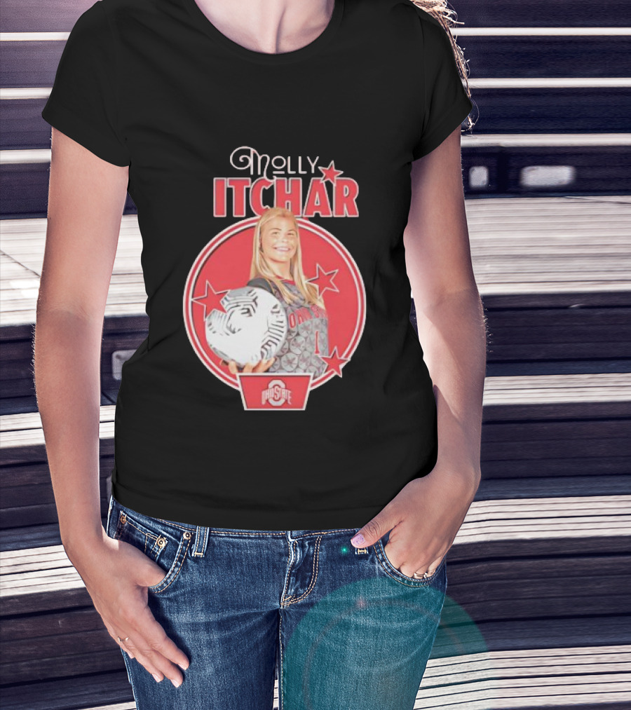 Molly Pritchard Ohio State Soccer Star With Ball And Stars T-Shirt