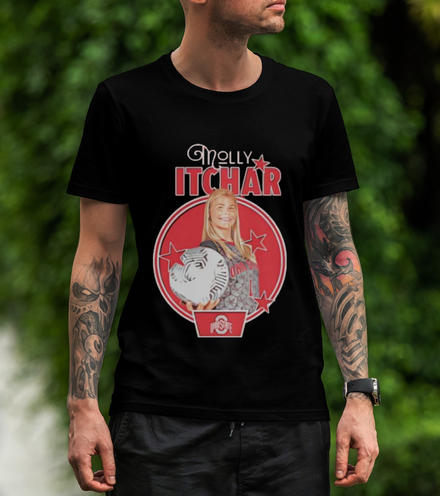 Molly Pritchard Ohio State Soccer Star With Ball And Stars T-Shirt