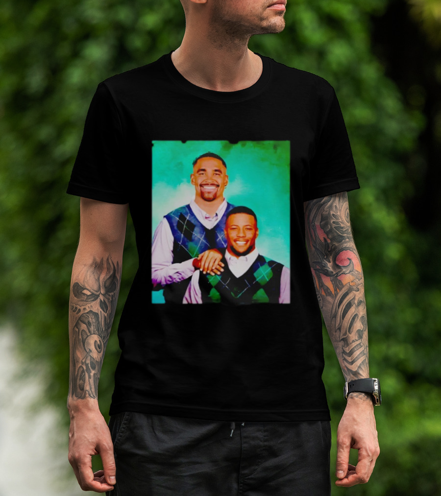 Saquon Barkley Philly Step Brothers Sweater Duo T-Shirt
