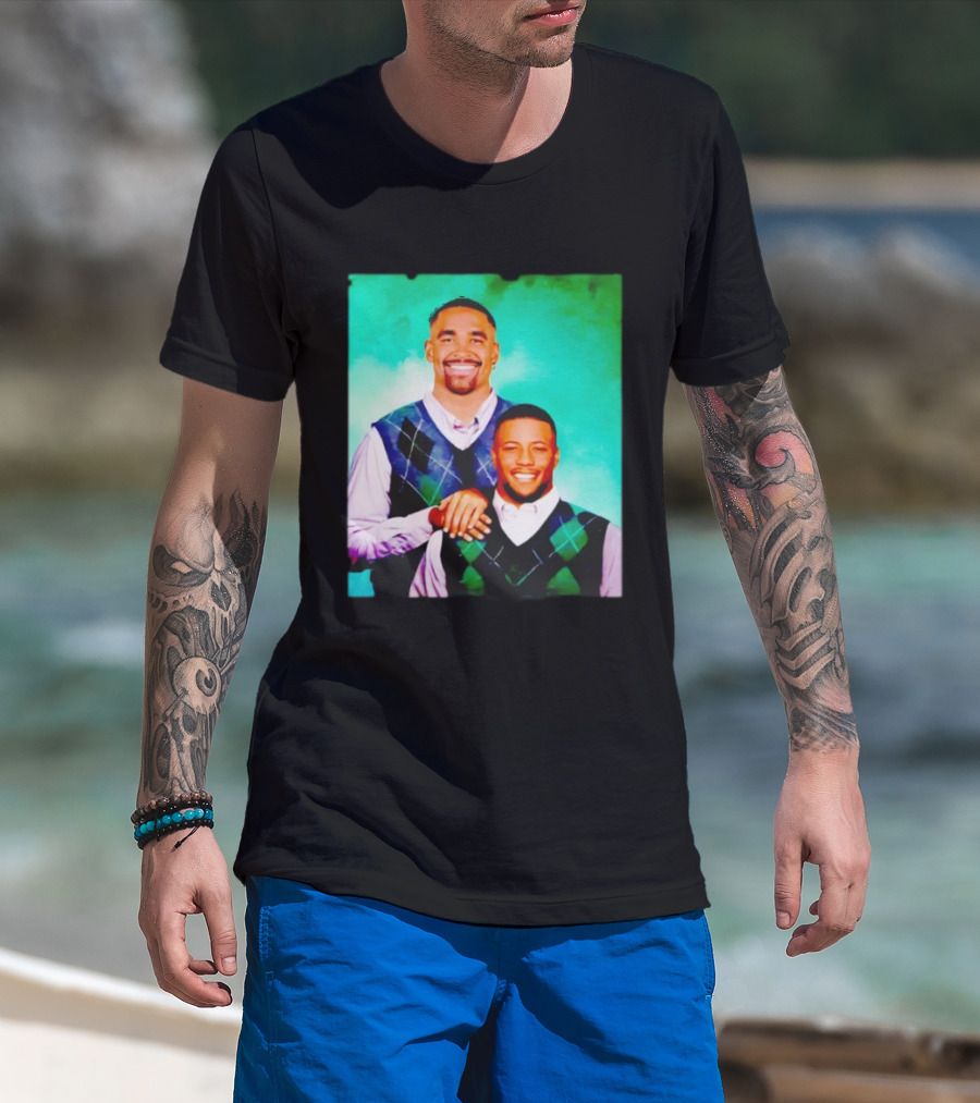 Saquon Barkley Philly Step Brothers Sweater Duo T-Shirt