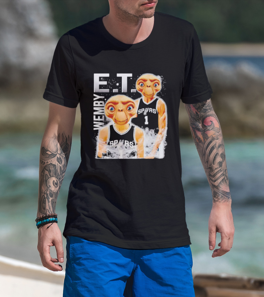 Wemby E.T. Victor Wembanyama San Antonio Spurs Basketball T-Shirt