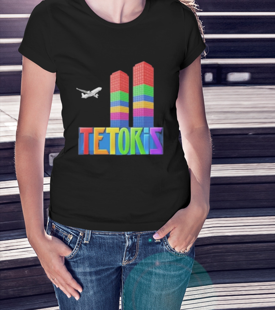 Tetoris Block Towers And Plane T-Shirt