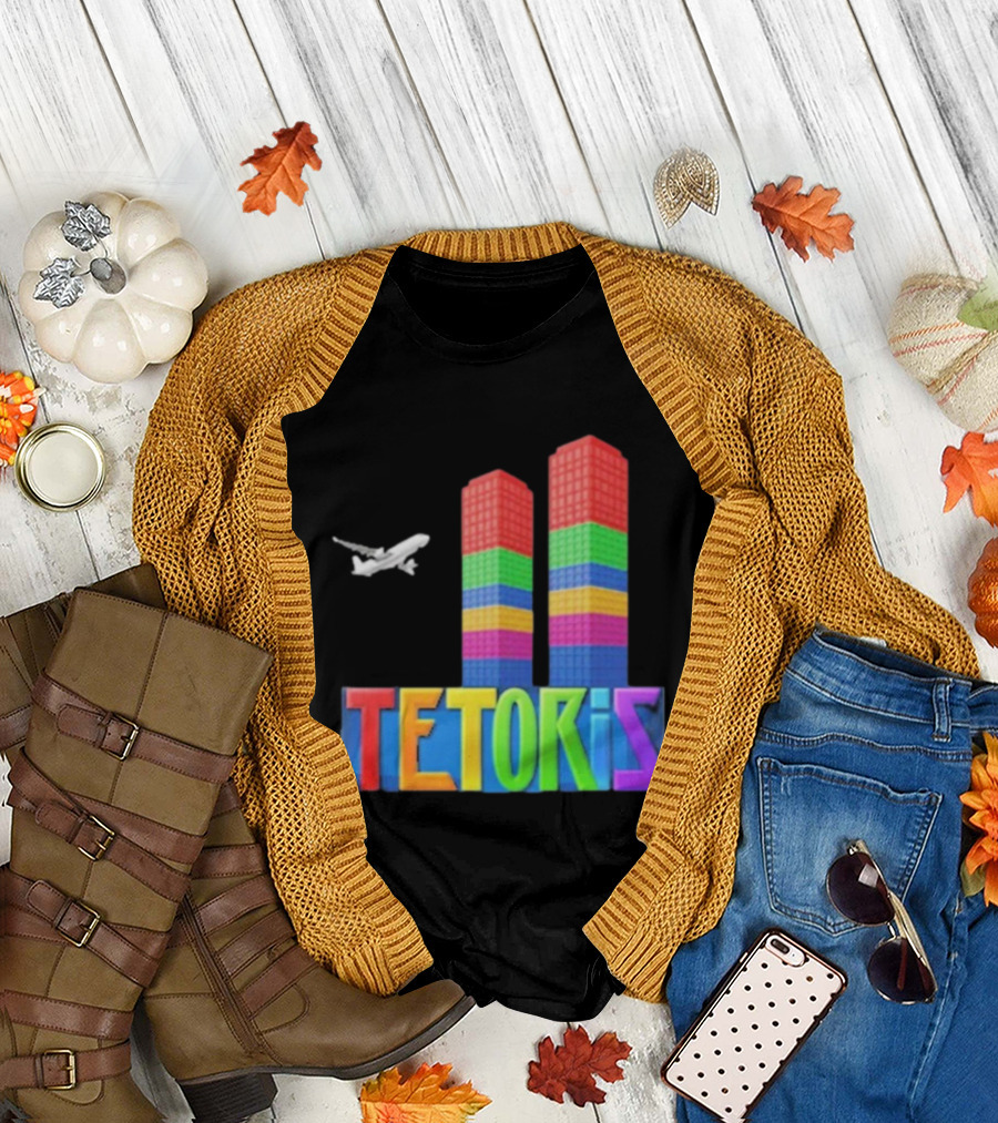 Tetoris Block Towers and Plane T-Shirt