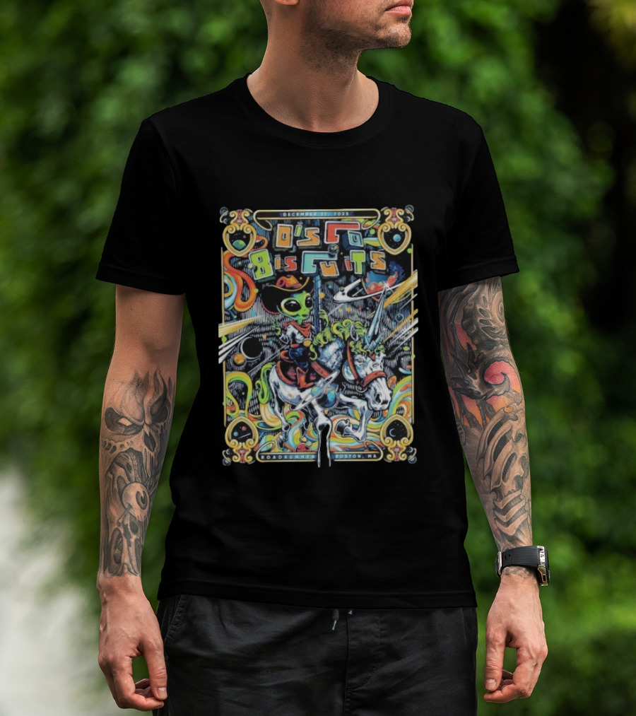 The Disco Biscuits Alien Cowboy Boston December 31 2025 Road Runner Event Night 2 T-Shirt