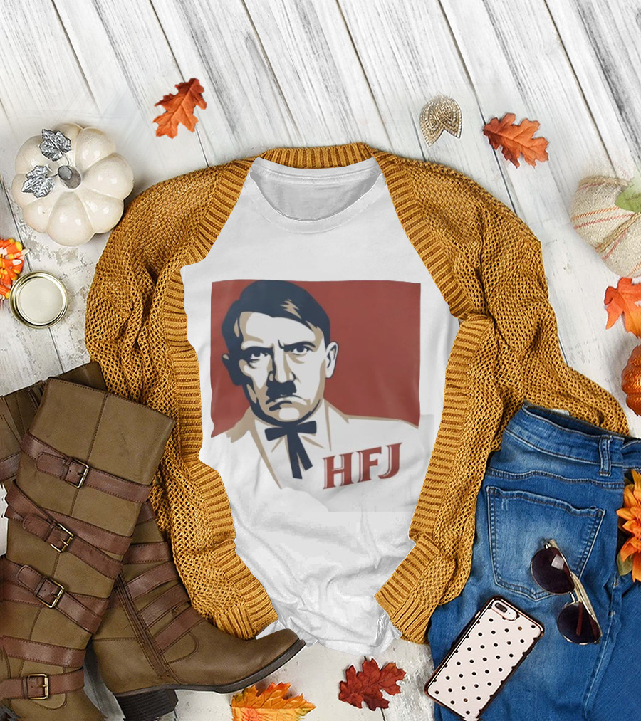 Adolf Hitler HFJ KFC parody logo T-Shirt