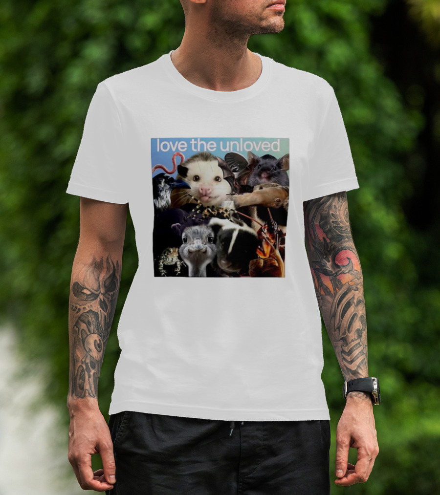 Love The Unloved Animal Collage T-Shirt