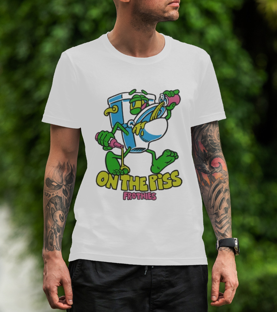 Frothies On The Piss Cartoon Style Beer Character Fun Party T-Shirt