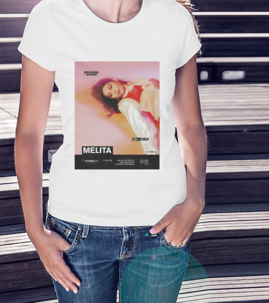 Melita Breaking Sound Oxford Art Darlinghurst Sydney Australia August 18 Event T-Shirt