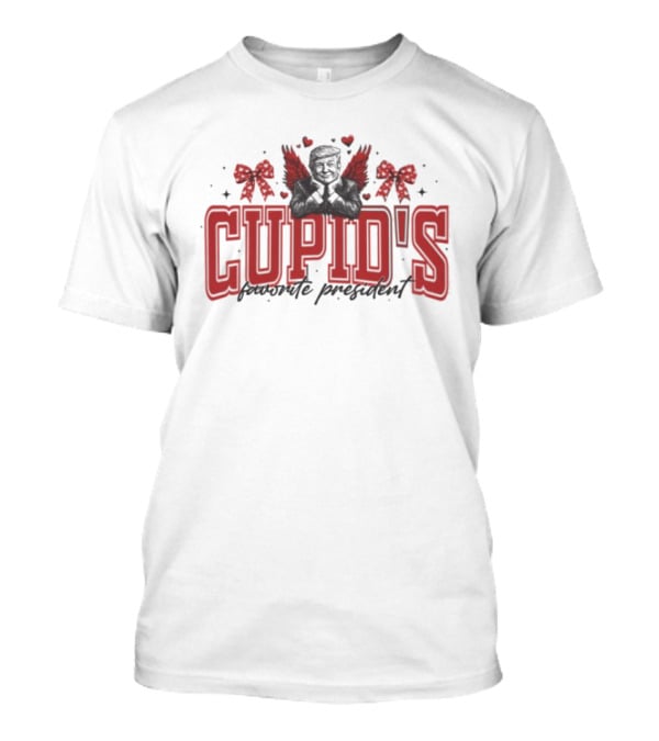 Trump Cupid's Favorite President Valentine's Wings And Bows T-Shirt