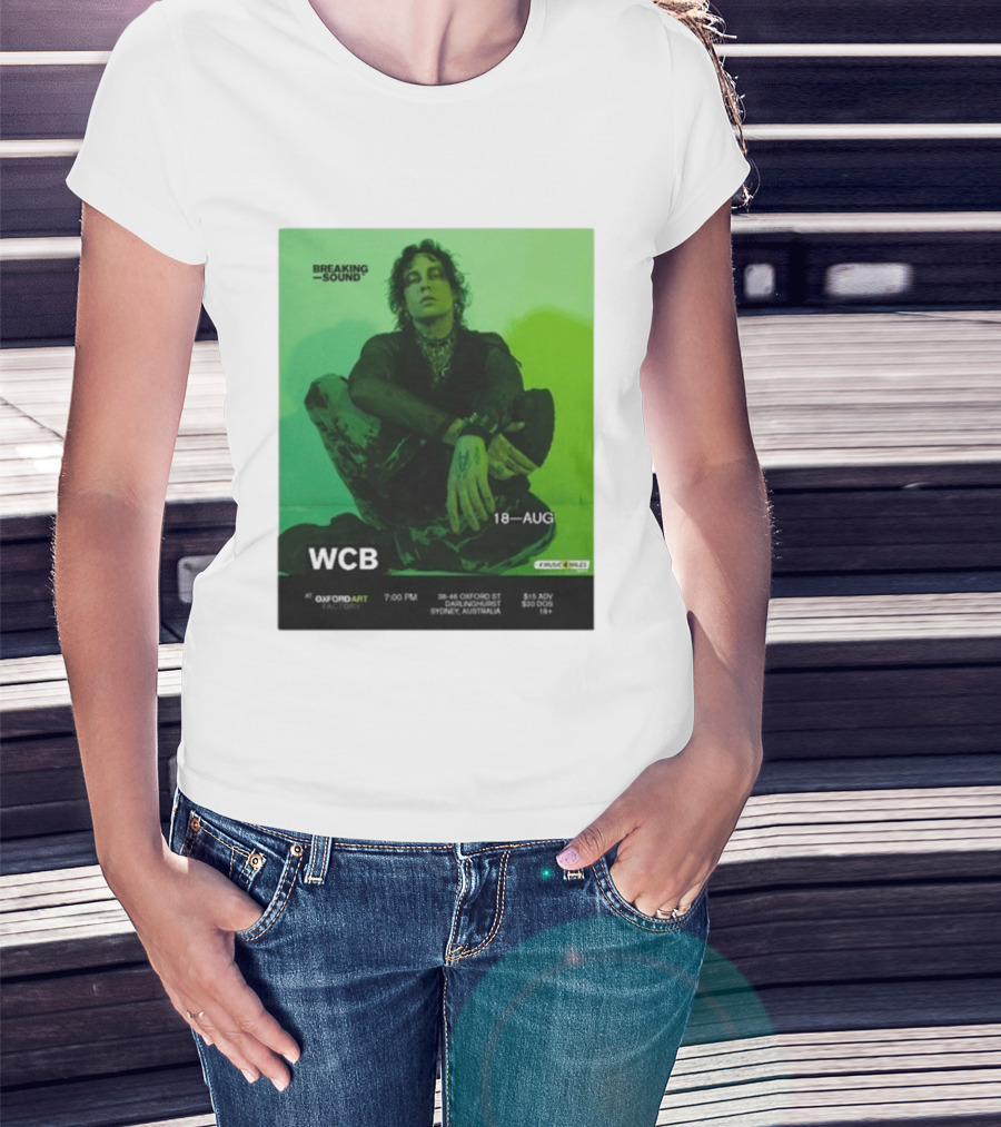 WCB At Breaking Sound Oxford Art Factory Sydney August 18 Event T-Shirt