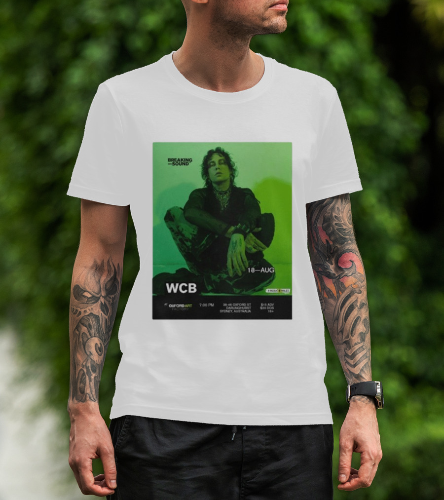 WCB At Breaking Sound Oxford Art Factory Sydney August 18 Event T-Shirt