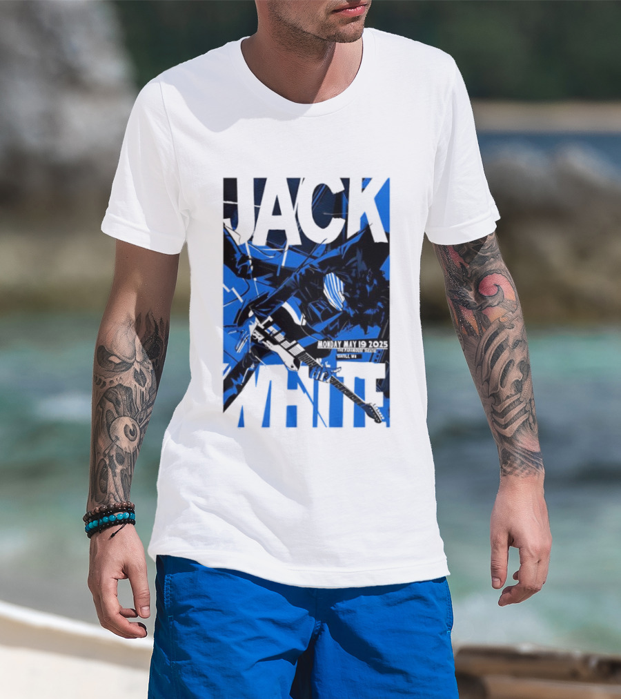 Jack White Seattle WA May 19th 2025 Concert Tour Collectible T-Shirt