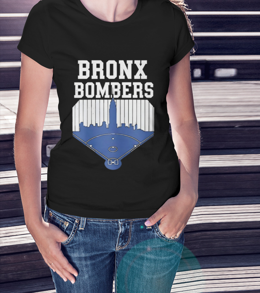 Bronx Bombers Baseball Skyline T-Shirt