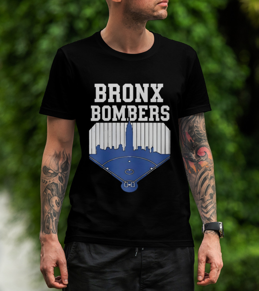 Bronx Bombers Baseball Skyline T-Shirt