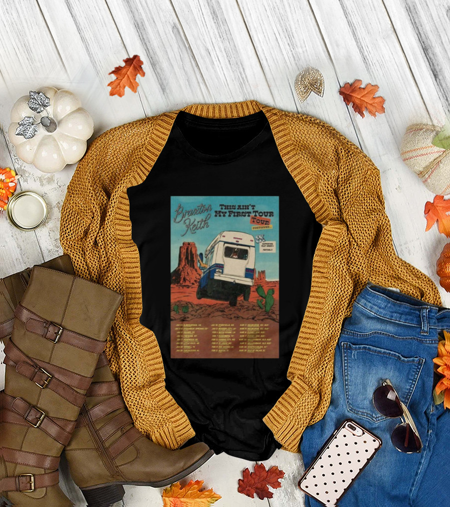 Braxton Keith This Ain't My First Tour 2026 Dates Bus Desert Scene T-Shirt