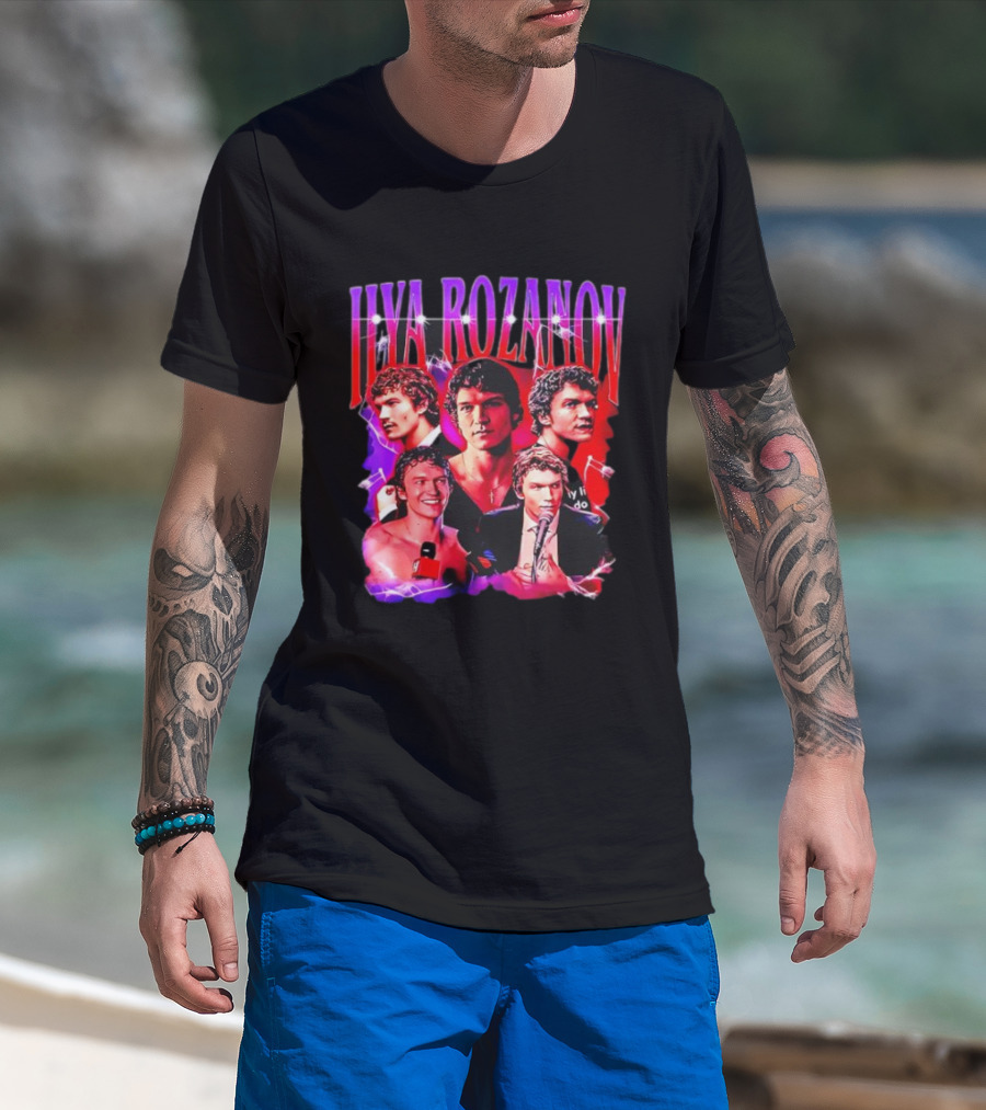 Ilya Rozanov Shane Hollander Vintage Retro 90s Collage T-Shirt