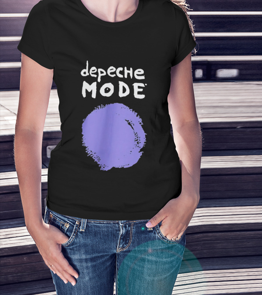 Depeche Mode Devotional Band Purple Circle T-Shirt