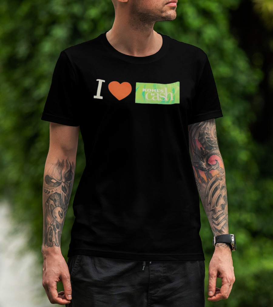 I Love Kohl's Cash Green Heart T-Shirt