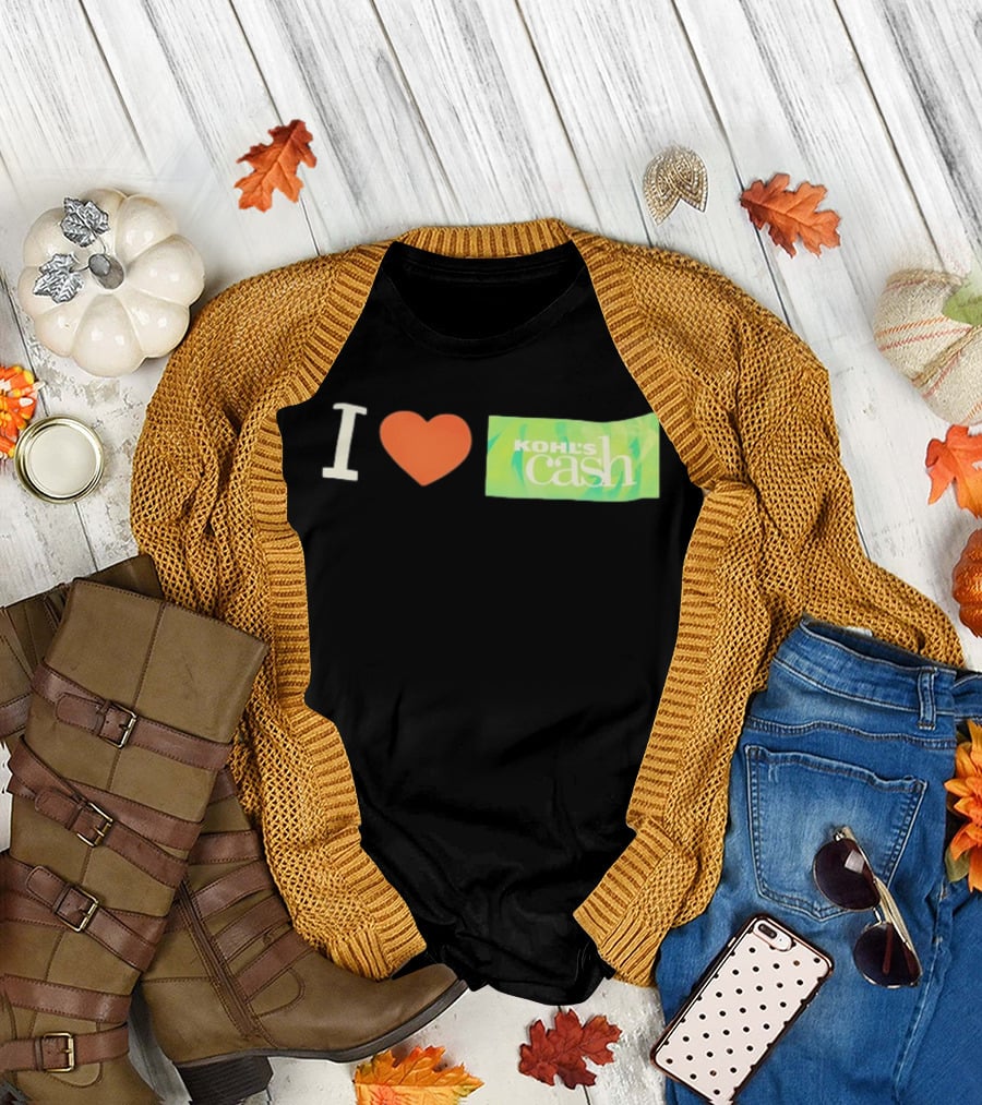 I Love Kohl's Cash Green Heart T-Shirt